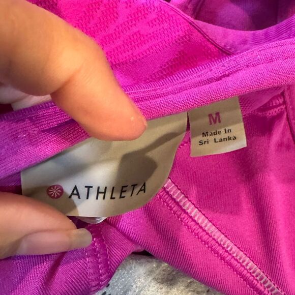 Athleta Pink/Fuschia  Turbo Charge Tanks size M - Picture 5 of 9